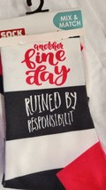 Sock Social Novelty Socks - Another Fine Day Ruined by Responsibilit - £3.03 GBP