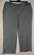 Nwt Womens Additions By Chico&#39;s Herringbone Capri / Cropped Pant Size 1.5 (10) - £22.02 GBP