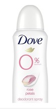 Dove Women 0% Aluminum Deodorant Spray, 48Hr, Rose Petals, 4 Oz., No Parabens - $13.95