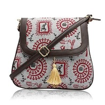 Women &amp; Girls sling ethnic handbag with artwork - £28.92 GBP