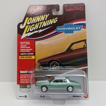 Johnny Lightning 1979 Chevy Monte Carlo 1:64 Diecast Car Firemist Green ... - $7.74
