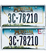 2011 United States Montana Sheridan County Passenger License Plate 3C 78210 - €15,46 EUR