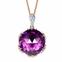 Fashion Anniversary Natural Amethyst Gemstone Diamond Emerald Wedding En... - $470.39