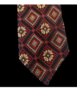 Vintage 1970s Tie Skinny Clip On Snapper JCPenney Towncraft Geometric Fl... - $54.33 CAD
