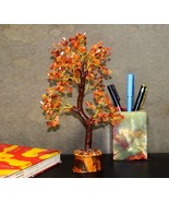 Red Carnelian Christmas Tree Crystal Tree, Handmade GemTree,money tree-3... - $634.50 MXN