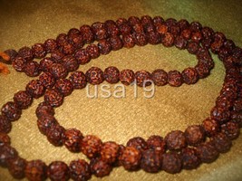 One Face Rudraksha | ek mukhi rudraksha mala | Rudraksh Ceylon Rosary | 108+1 - £378.86 GBP