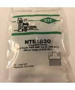 (1) NTE NTE1830 Integrated Circuit Dual Audio Power Amplifier, 5.8W (19W... - £10.27 GBP