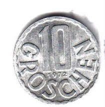 AUSTRIA Coin / 10 GROSCHEN COIN - £1.76 GBP