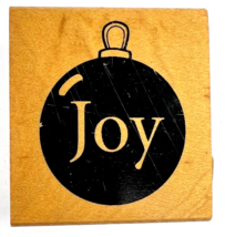 Vintage Great Impressions Joy Ornament Christmas Holiday Rubber Stamp C356 - £13.28 GBP