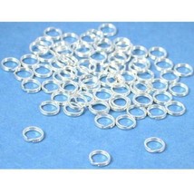 75 Sterling Silver Split Rings Charm Bead Parts 5mm - £15.60 GBP