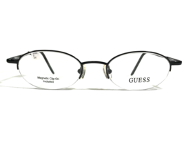 Guess Eyeglasses Frames GU1164&amp;CL BLK Black Round Half Rim 47-19-145 - $46.39