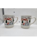 2 Sango Microwave Safe Ceramic Coffee/Tea Mug Silent Night Korea - $15.00