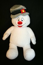 Build a Bear Workshop 18 in Frosty the Snowman Gray hat White Plush - £27.52 GBP