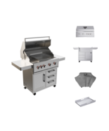 Bear Grill -34&quot; Grizzly Bundle - Grill, Cart, Cover, Griddle, LP/NG Outd... - €4.750,24 EUR+