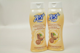 Lot Of 2 Zest Indulgence Cocoa Butter And Shea Body Wash Gel 487 ML 16.5 FL OZ - £16.66 GBP