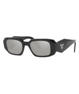 Prada PR17WS 1AB2B0 Sunglasses Black Frame Light Grey Mirror Silver 49mm... - $575.00