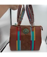 Catchfly Studio Brown Satchel Bag SW Design Concealed Carry Pocket NWT - $1,522.97 MXN