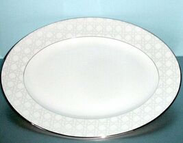 Kate Spade Lenox Carling Way Oval Serving Platter 13" Cane Motif USA New... - $55.90
