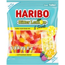 HARIBO Bitter Lemon &amp; Friends gummies -160g -LIMITED SUMMER EDITION - $8.37