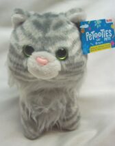 RUSS Petooties Pets SOFT INGRID GRAY FLUFFY CAT 5" Plush STUFFED ANIMAL ... - $14.85