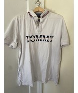 Tommy Hilfiger Polo White Spell Out Sz XL - £7.04 GBP