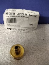 New, Neenan 10258 1/4&quot; x 1/2&quot; Male Flare x MIP Adapter Reducing Brass - $7.86