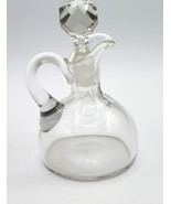 Crystal Clear Glass Cruet Oil Bottle Container Collectible Crafts  AS IS - £18.74 GBP