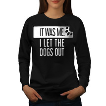 Wellcoda Let Dogs Out Womens Sweatshirt, Music Joke Casual Pullover Jumper - £22.91 GBP+