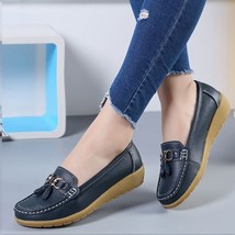 Women Flats Ballet Shoes Boat Shoes Dark blue 10.5 - £15.79 GBP