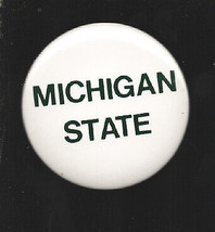 Go Spartans-Michigan State Football-White-1988-Big 10 Champion-2 1/8&quot; Diamete... - £10.67 GBP