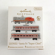 Hallmark Keepsake Christmas Ornament Lionel Train Santa Fe Super Chief Mini Set - £27.65 GBP