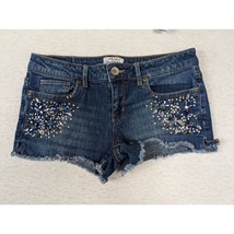 Aeropostale Womens Embellished Denim Shorts Size 5/6 Cutoffs - £9.92 GBP