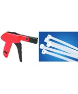 CABLE zip TIE GUN Automatic Fastener Cincher Tighten + 60 Count Nylon Ti... - $909.09 MXN