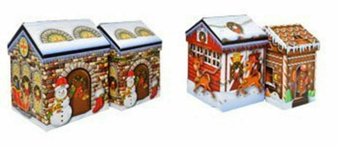 Primary image for Nesting Christmas House Holiday Gift Boxes (Set of 4) - Assorted Sizes