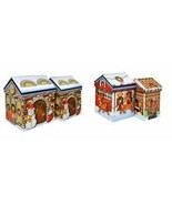 Nesting Christmas House Holiday Gift Boxes (Set of 4) - Assorted Sizes - £15.84 GBP