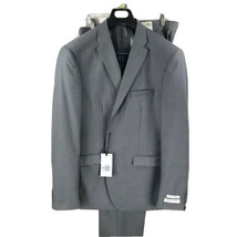Needle &amp; Stitch Light Gray Suit Men&#39;s 2 Piece Slim Fit Flat Front Pants ... - £111.90 GBP