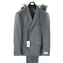 Needle &amp; Stitch Light Gray Suit Men&#39;s 2 Piece Slim Fit Flat Front Pants Size 46R - $139.99