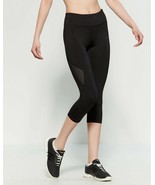 REEBOK Leggings Skinny Capri Training Running Black Size XS $60 - NWT - £14.33 GBP