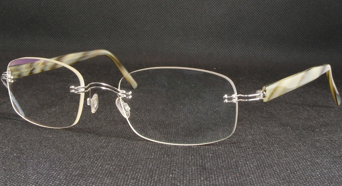 MEX Genium 8180-05-51 Argent / Olive Unique Rare Lunettes 55-20-132mm - $175.22