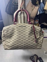 B907 - Preloved Michael Kors Grayson Duffel Medium Satchel – Classic MK ... - $94.05