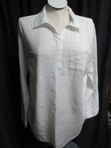 &quot;WHITE WITH CONFETTI FLECKS - KRINKLE FABRIC SHIRT&quot; - SIZE XL- CHRISTOPH... - $8.89
