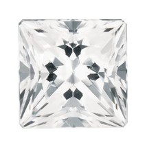Natural Princess Square White Crystal Quartz Available in 2MM-10MM - £5.55 GBP