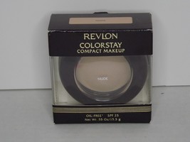 Revlon ColorStay Compact Makeup Nude Oil Free SPF25 .55 Oz. New (h) - £14.23 GBP