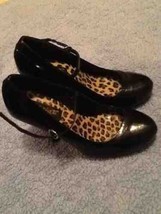 Sexy Black patent leather with straps for many  looks womens sz 9 As Is ... - £22.26 GBP