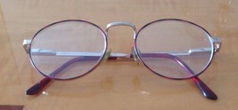 Magnivision Gold Metallic Frame with Red Acetate Arms Frames Reading Gla... - $29.69