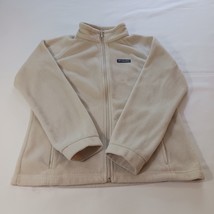 Columbia Sportswear WG6756 Youth Girls Sz XL 18-20 Full Zip Fleece Cream Jacket image 12