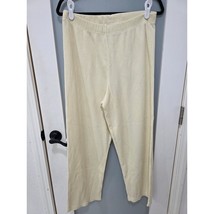 Soft Surroundings Cream Pajama Pants Women’s M Textured Lounge Pants Cozy - $412.43 MXN