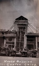 Vintage Photo; Building A House In Canton, China; Circa 1912 - £11.75 GBP
