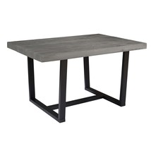 Rustic Metal &amp; Wood Dining Table - Grey - $346.99