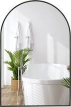 Americanflat Framed Arched Mirror 20X30&quot; - Black Wall Mirror, Curved Arc... - $80.99